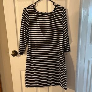 Old Navy Boat Neck Body Con Dress | Black & White Striped | Size Large
